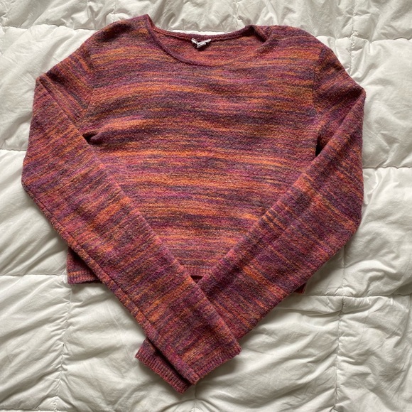 Garage Colourful Cropped Sweater - Picture 2 of 3